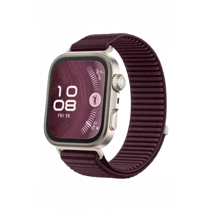 Newface Huawei Fit 4 Braid Kordon - Mürdüm