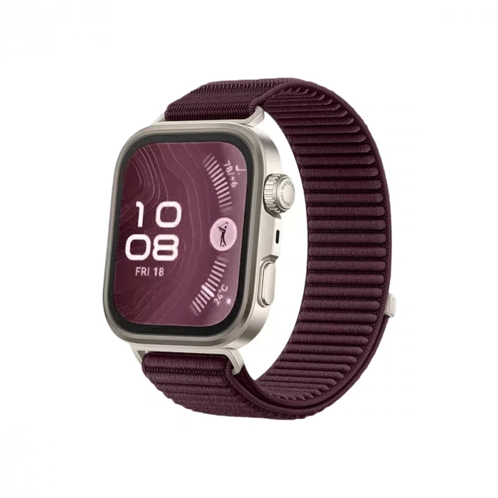 Newface Huawei Fit 4 Braid Kordon - Mürdüm