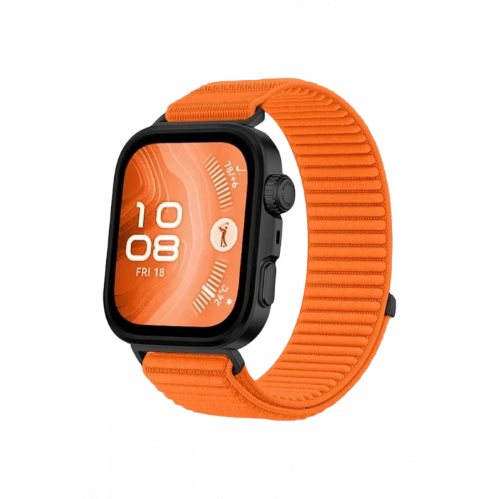 Newface Huawei Fit 4 Braid Kordon - Turuncu