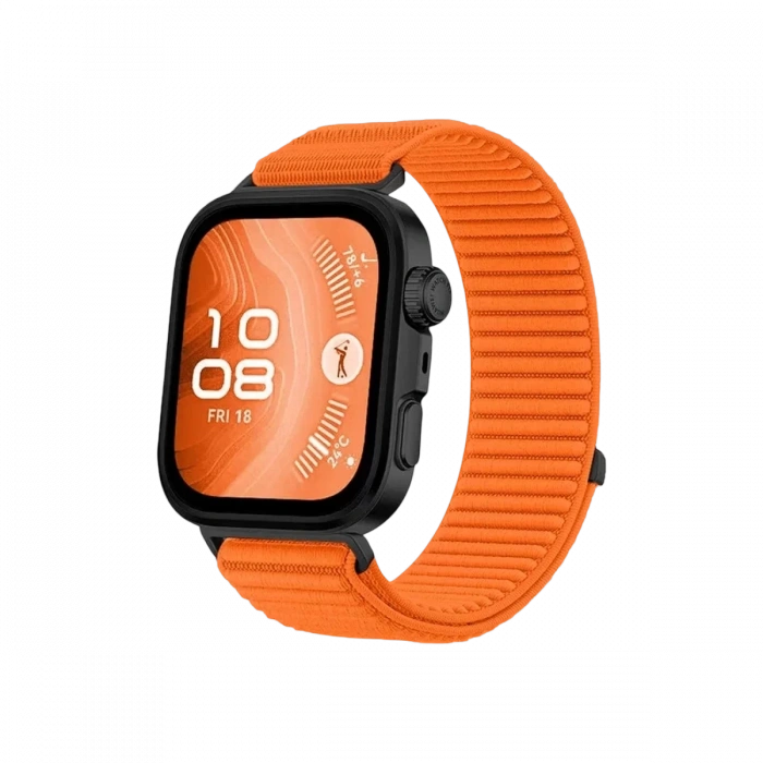 Newface Huawei Fit 4 Braid Kordon - Turuncu