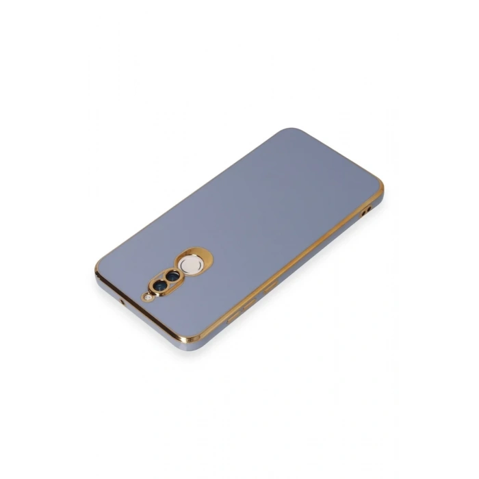 Newface Huawei Mate 10 Lite Kılıf Volet Silikon - Mavi