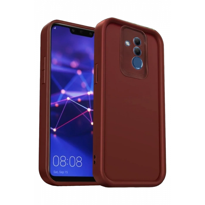 Newface Huawei Mate 20 Lite Kılıf Viera Silikon - Bordo