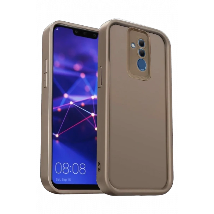 Newface Huawei Mate 20 Lite Kılıf Viera Silikon - Kahverengi
