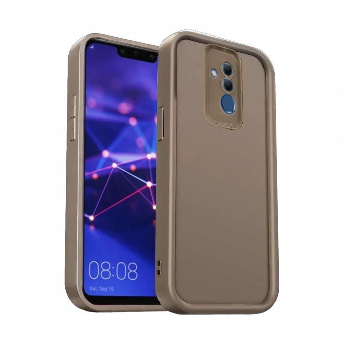 Newface Huawei Mate 20 Lite Kılıf Viera Silikon - Kahverengi