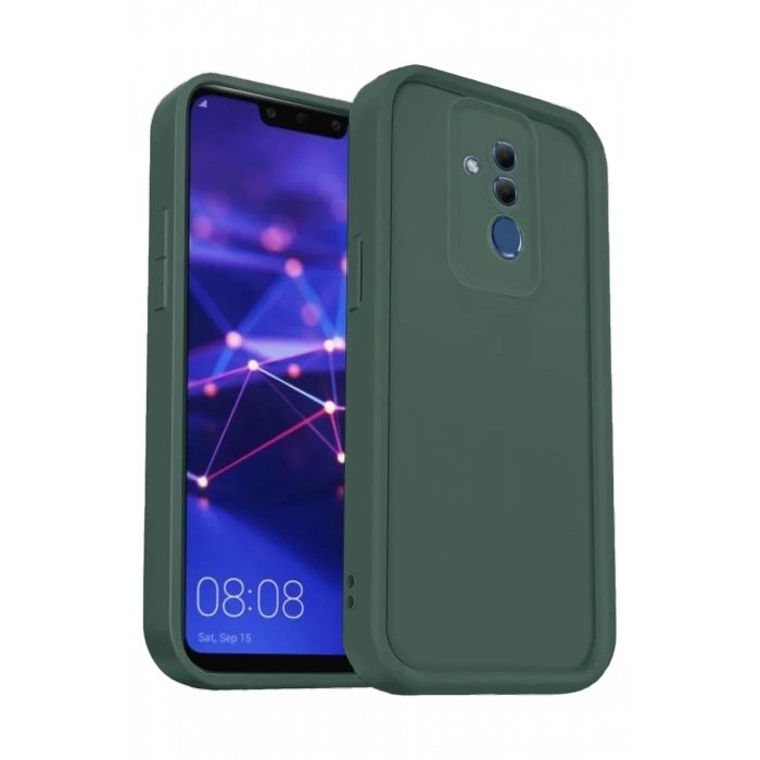 Newface Huawei Mate 20 Lite Kılıf Viera Silikon - Koyu Yeşil