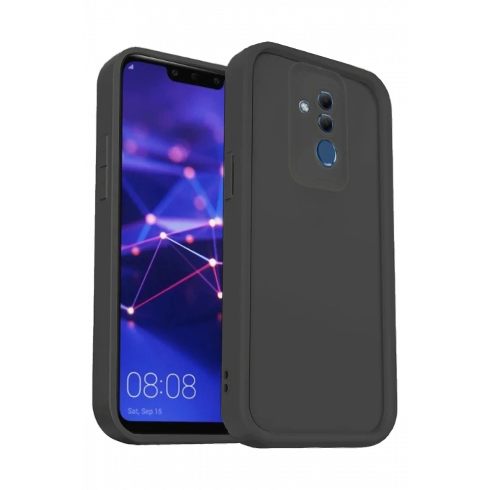 Newface Huawei Mate 20 Lite Kılıf Viera Silikon - Siyah