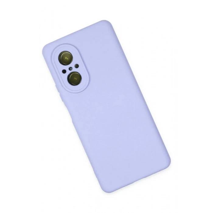 Newface Huawei Nova 9 SE Kılıf Nano içi Kadife Silikon - Lila