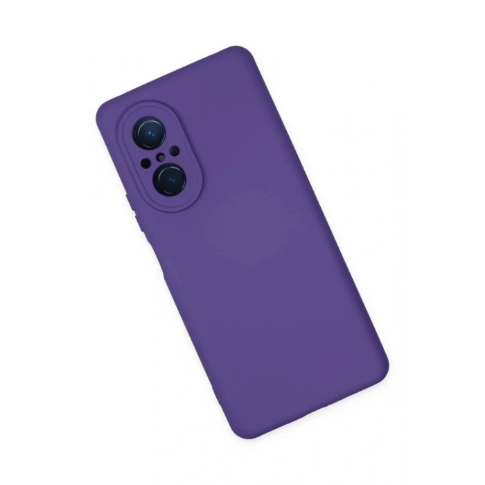 Newface Huawei Nova 9 SE Kılıf Nano içi Kadife Silikon - Mor