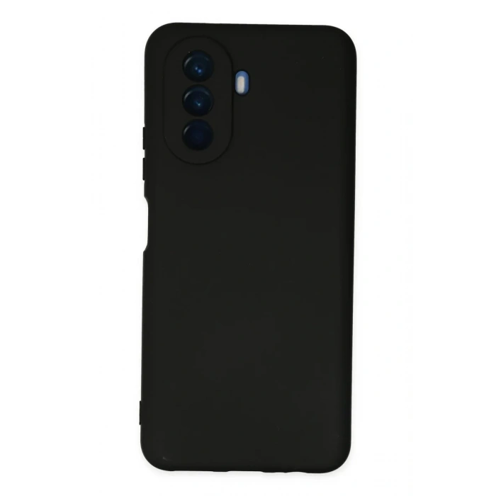 Newface Huawei Nova Y70 Kılıf Nano içi Kadife Silikon - Siyah