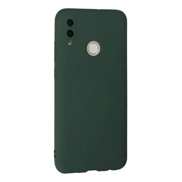 Newface Huawei P Smart 2019 Kılıf Nano içi Kadife Silikon - Koyu Yeşil
