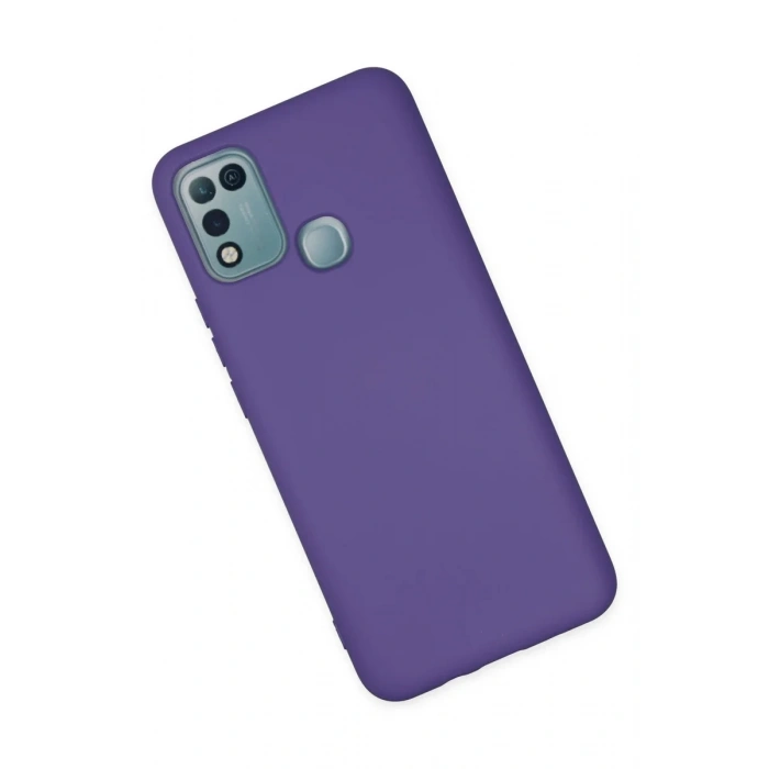 Newface İnfinix Hot 10 Play Kılıf Nano içi Kadife Silikon - Mor