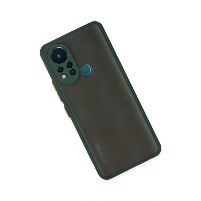 Newface İnfinix Hot 11s Kılıf Montreal Silikon Kapak - Yeşil