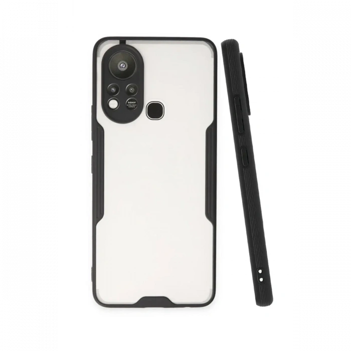 Newface İnfinix Hot 11s Kılıf Platin Silikon - Siyah