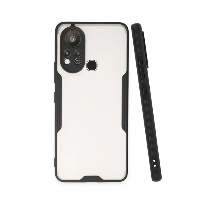 Newface İnfinix Hot 11s Kılıf Platin Silikon - Siyah