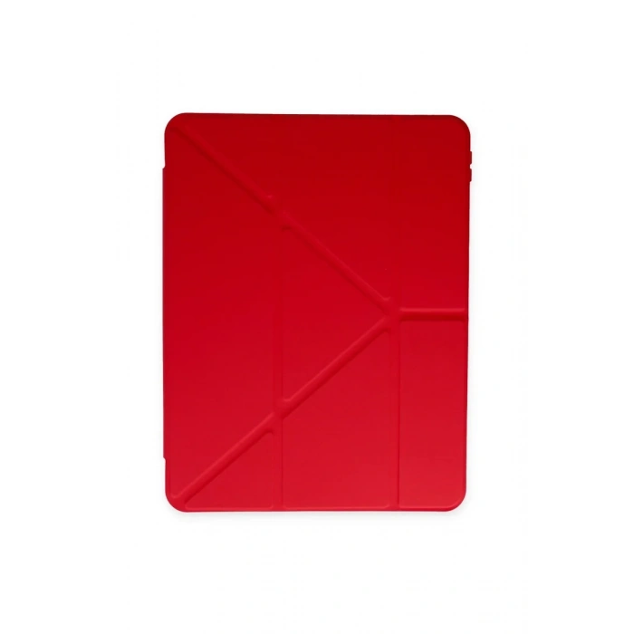 Newface iPad 2022 10.9 (10.nesil) Kılıf Kalemlikli Mars Tablet Kılıfı - Kırmızı