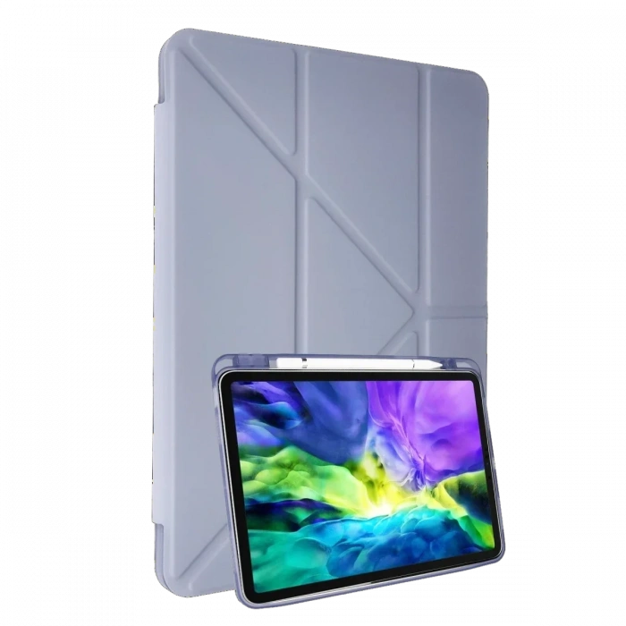 Newface iPad Air 4 10.9 Kılıf Kalemlikli Mars Tablet Kılıfı - Lila