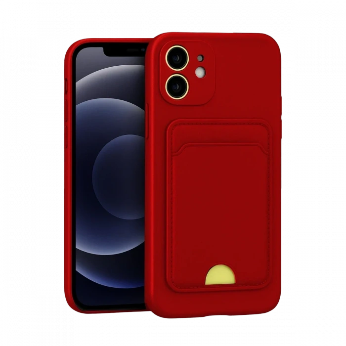 Newface iPhone 11 Kılıf Kelvin Kartvizitli Silikon - Kırmızı