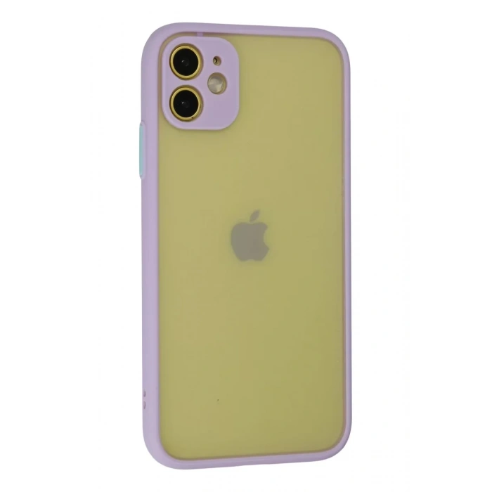 Newface iPhone 11 Kılıf Montreal Silikon Kapak - Mor