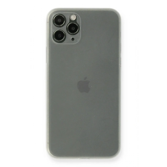 Newface iPhone 11 Pro Kılıf PP Ultra İnce Kapak - Beyaz