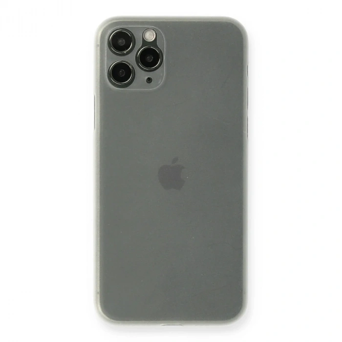 Newface iPhone 11 Pro Kılıf PP Ultra İnce Kapak - Beyaz