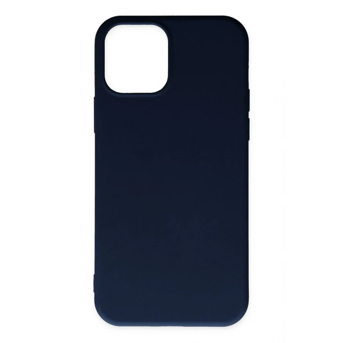 Newface iPhone 11 Pro Max Kılıf Nano içi Kadife Silikon - Lacivert
