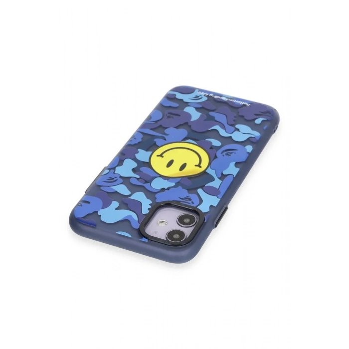 Newface iPhone 12 Kılıf Apollo Magneticsafe Desenli Kapak - Apollo Mavi - 1