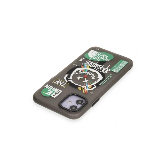 Newface iPhone 12 Kılıf Apollo Magneticsafe Desenli Kapak - Apollo Siyah - 2