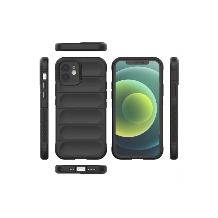 Newface iPhone 12 Kılıf Optimum Silikon - Siyah