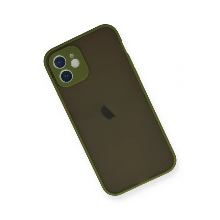 Newface iPhone 12 Mini Kılıf Montreal Silikon Kapak - Açık Yeşil