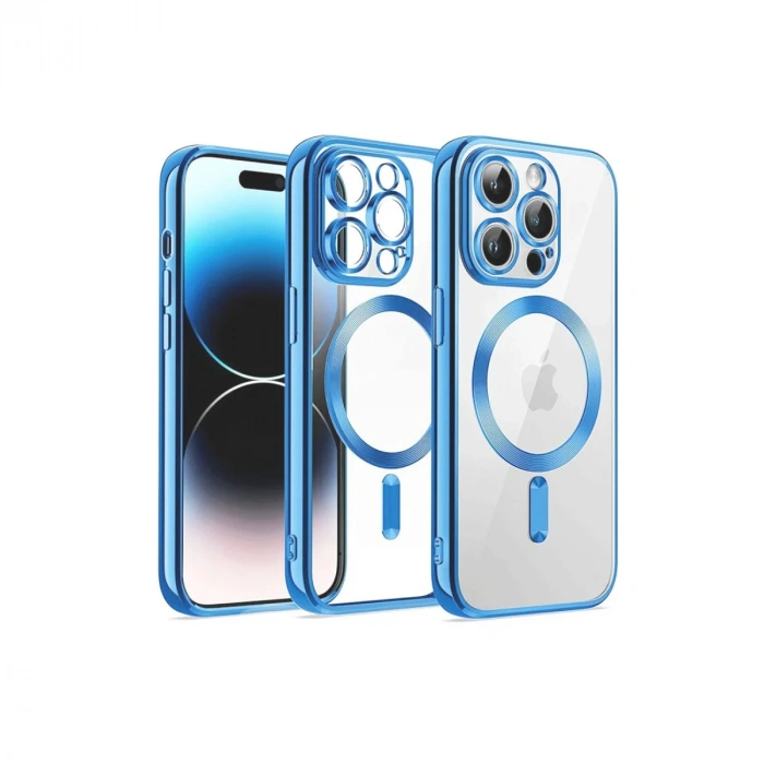 Newface iPhone 12 Pro Kılıf Kross Magneticsafe Kapak - Sierra Blue