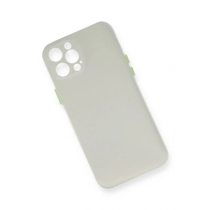 Newface iPhone 12 Pro Kılıf PP Ultra İnce Kapak - Beyaz