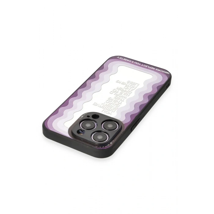 Newface iPhone 12 Pro Max Kılıf Mirror Desenli Kapak - Mirror - 5