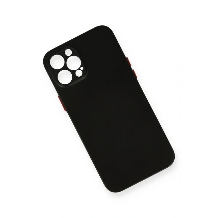 Newface iPhone 12 Pro Max Kılıf PP Ultra İnce Kapak - Siyah