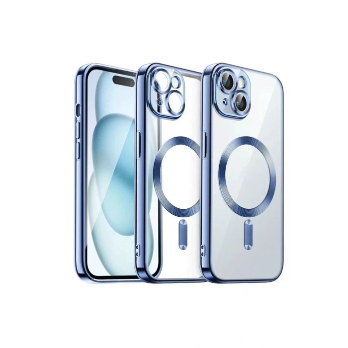 Newface iPhone 13 Kılıf Kross Magneticsafe Kapak - Sierra Blue