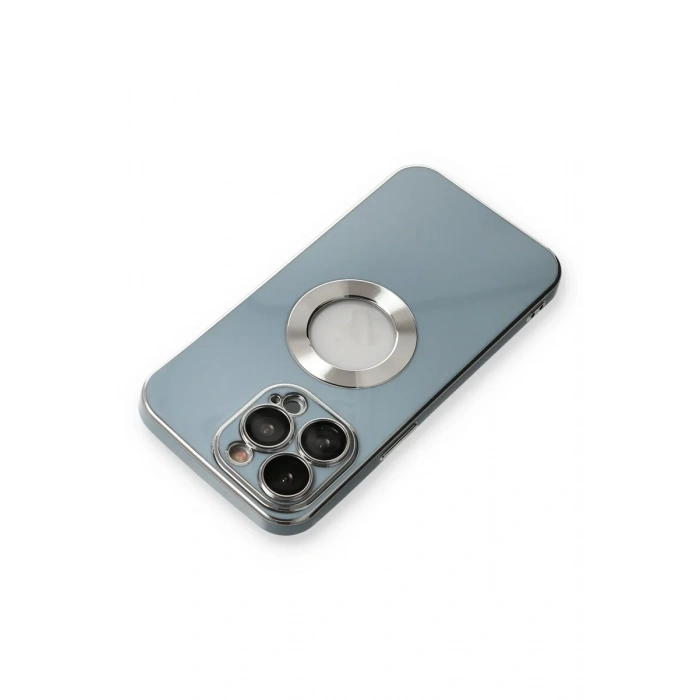 Newface iPhone 13 Pro Max Kılıf Store Silikon - Sierra Blue