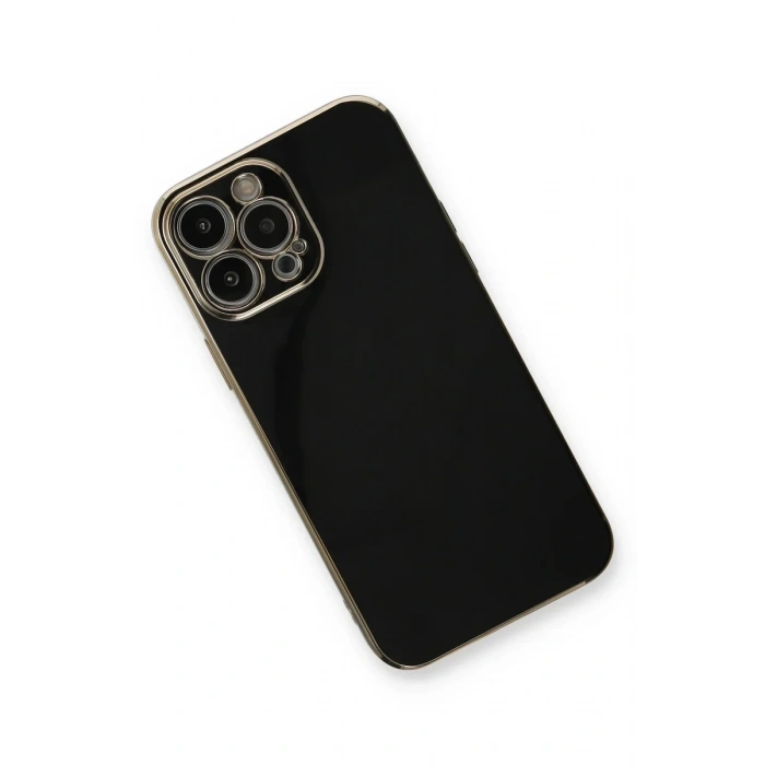 Newface iPhone 13 Pro Max Kılıf Volet Silikon - Siyah