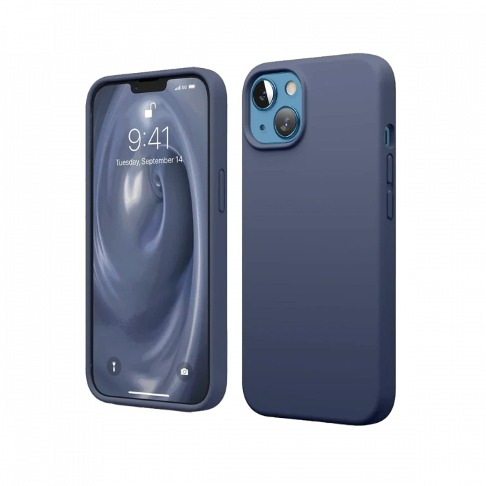 Newface iPhone 14 Kılıf First Silikon - Lacivert