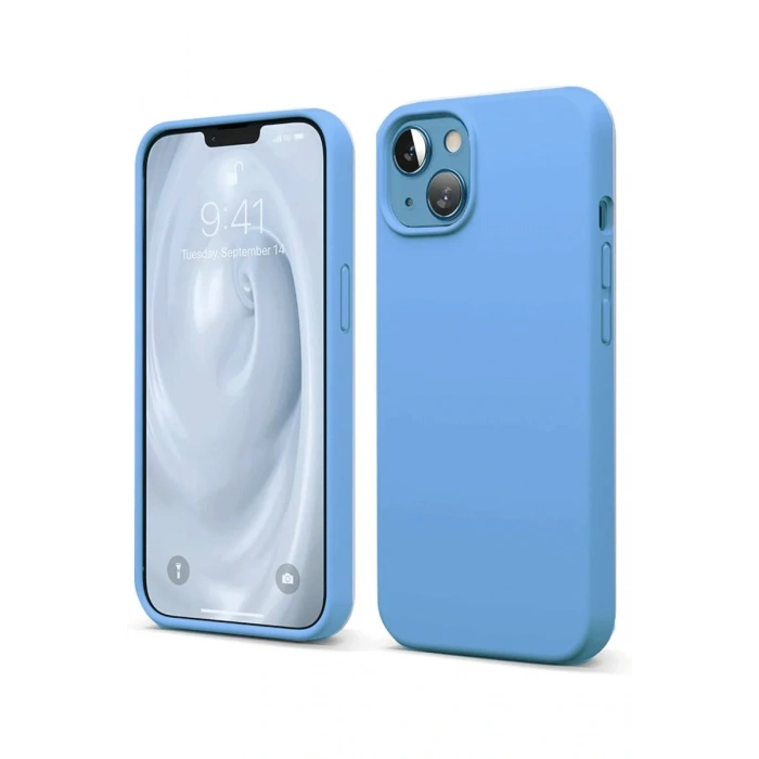 Newface iPhone 14 Kılıf First Silikon - Mavi