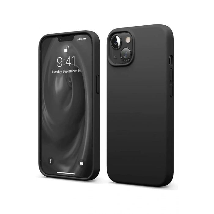 Newface iPhone 14 Kılıf First Silikon - Siyah