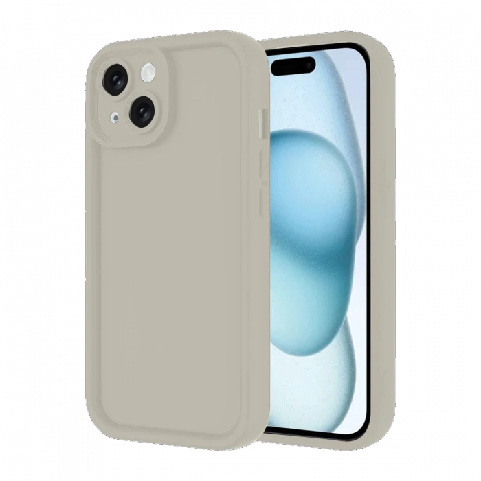 Newface iPhone 14 Kılıf Viera Silikon - Krem