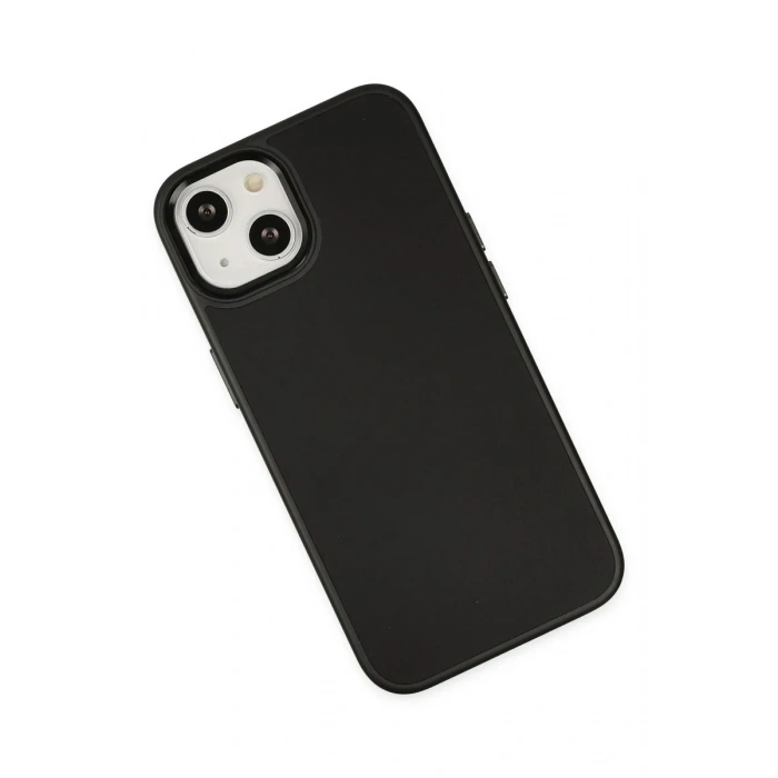 Newface iPhone 14 Plus Kılıf Asya Deri Silikon - Siyah