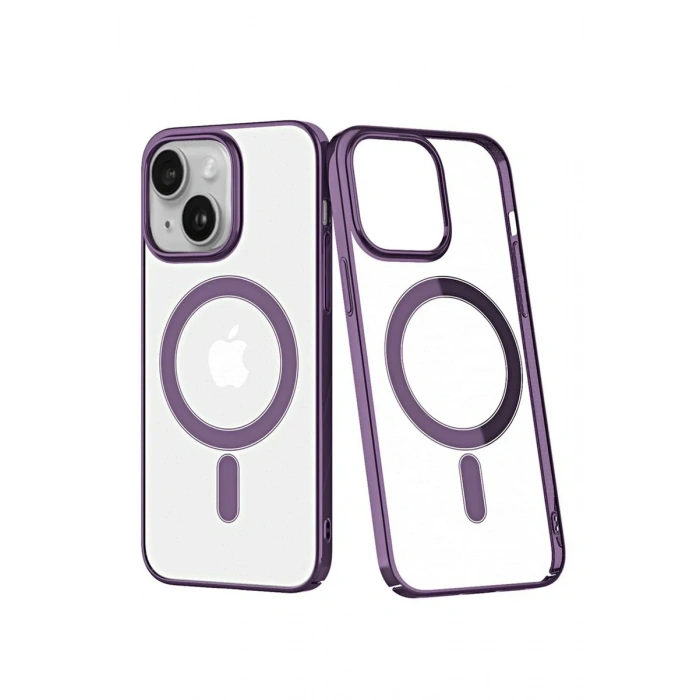 Newface iPhone 14 Plus Kılıf Element Magneticsafe Sert Kapak - Mor