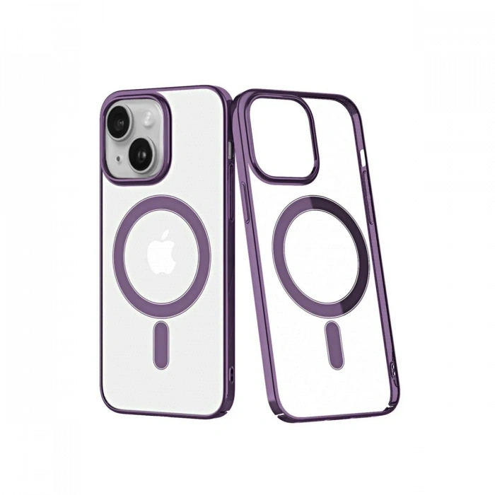 Newface iPhone 14 Plus Kılıf Element Magneticsafe Sert Kapak - Mor