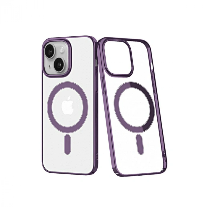Newface iPhone 14 Plus Kılıf Element Magneticsafe Sert Kapak - Mor