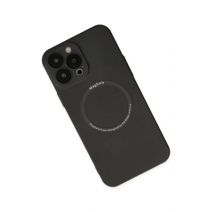 Newface iPhone 14 Pro Kılıf Jack Magneticsafe Lens Silikon - Siyah