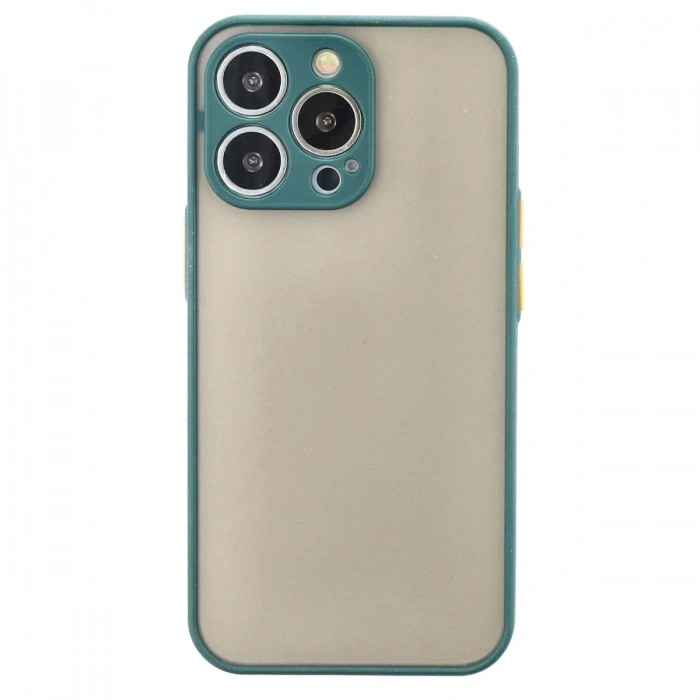 Newface iPhone 14 Pro Kılıf Montreal Silikon Kapak - Yeşil