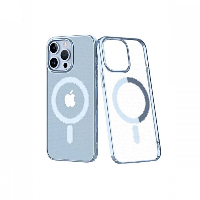 Newface iPhone 14 Pro Max Kılıf Element Magneticsafe Sert Kapak - Sierra Blue