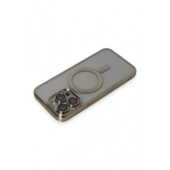 Newface iPhone 14 Pro Max Kılıf Kross Magneticsafe Kapak - Titan Gri