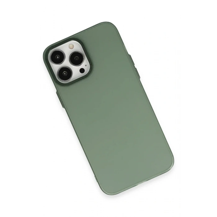 Newface iPhone 14 Pro Max Kılıf Modos Metal Kapak - Koyu Yeşil