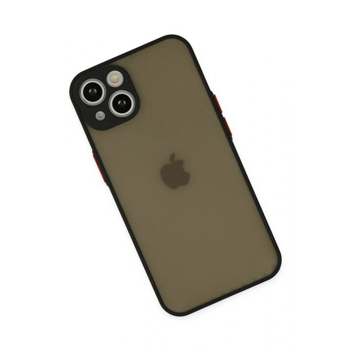 Newface iPhone 15 Plus Kılıf Montreal Silikon Kapak - Siyah